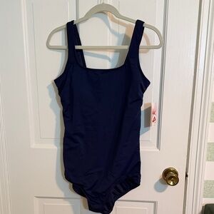 NWT Lands' End Tummy Control Soft Cup Tugless Sporty One Piece Swimsuit Size 14